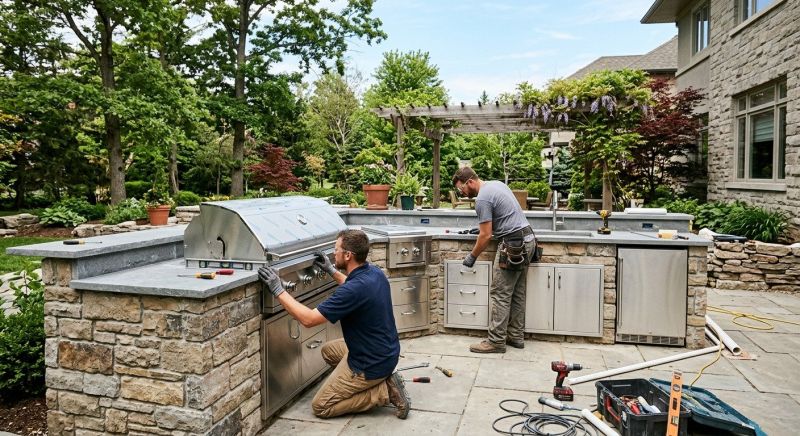 Outdoor Kitchen Installation in North Charleston, SC